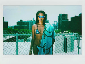 Sneeze Magazine beach towel_Aqua