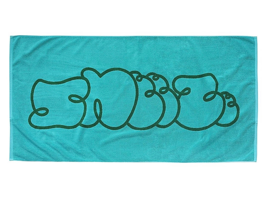 Sneeze Magazine beach towel_Aqua