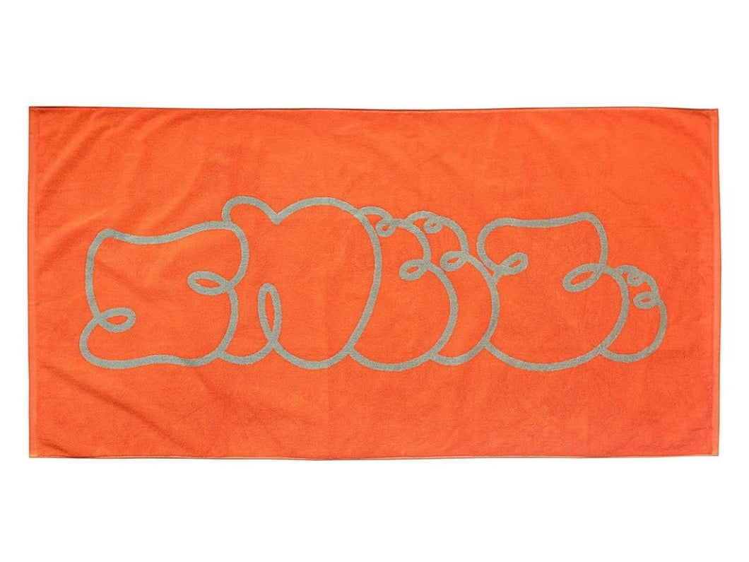 Sneeze Magazine beach towel_Orange