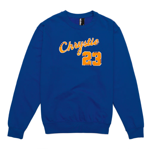 Pilar O'Connor X Chrystie crewneck sweater_Blue