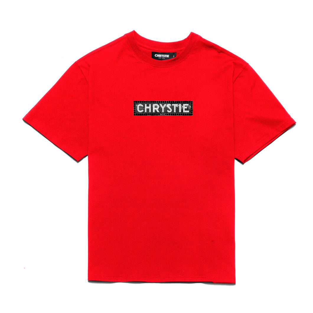 Chrystie Station logo T-shirt_Red