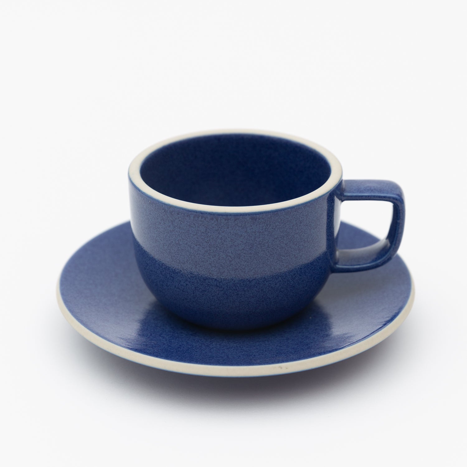Load image into Gallery viewer, Sasaki coffee cup &amp; saucer designed by Massimo Vignelli_Kobalt Blue