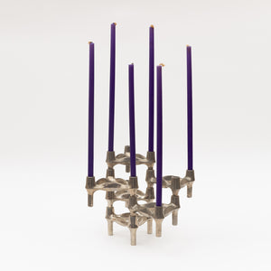 Modular candle holders with original candles