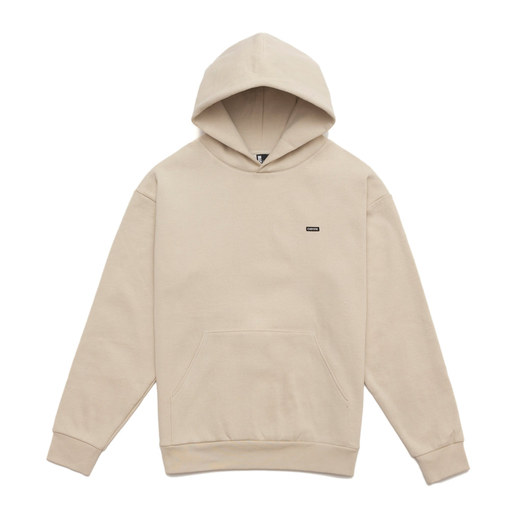 Chrystie staple line OG logo patch hoodie_Ivory