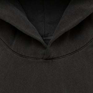 Chrystie staple line OG logo patch hoodie_Pigment Black