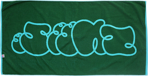 Sneeze Magazine beach towel_Aqua