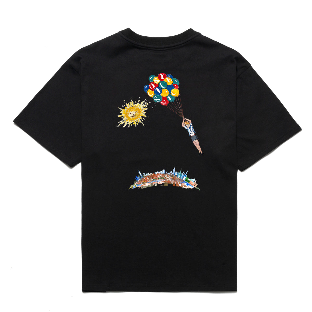 Load image into Gallery viewer, NYC Balloon boy T-shirt_Black
