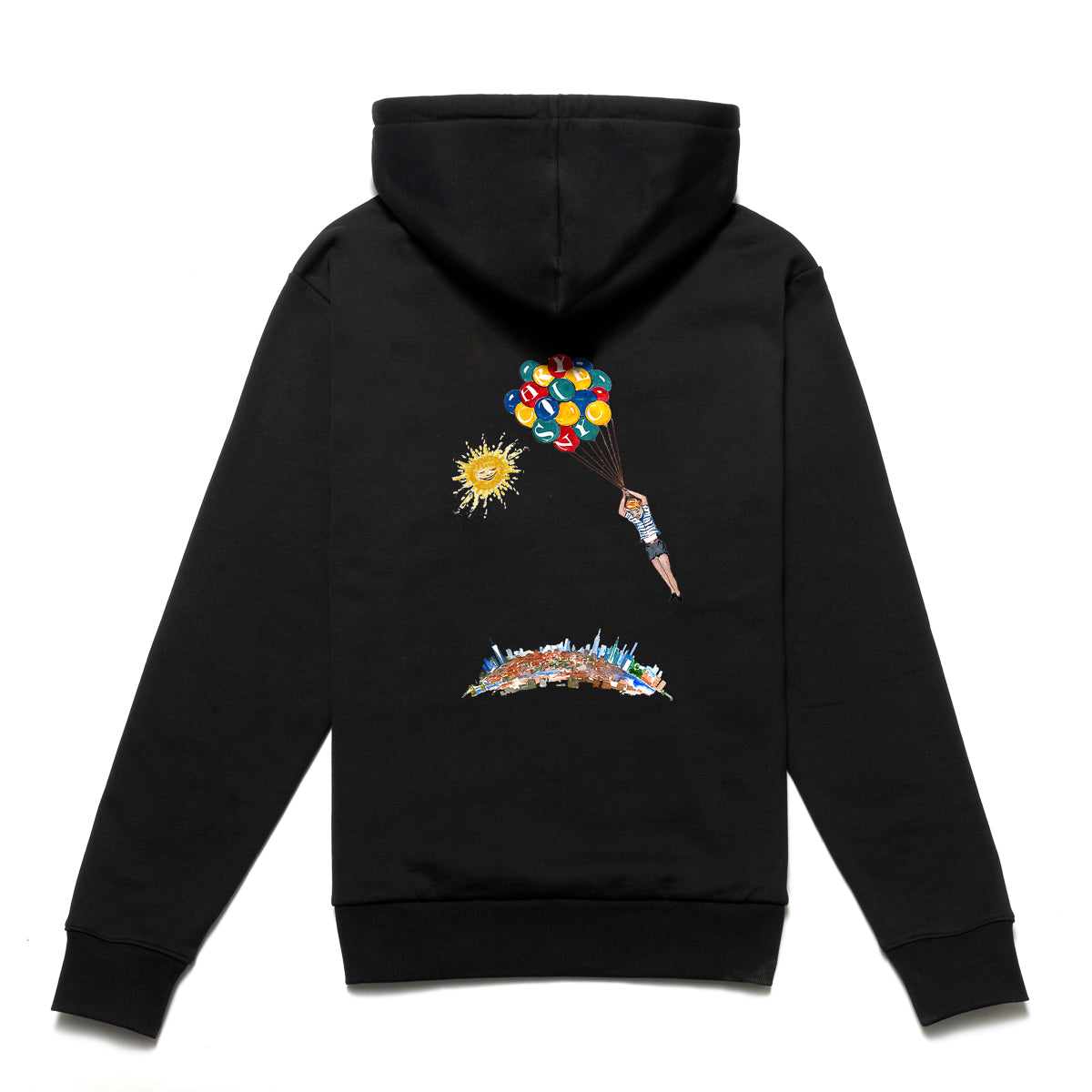 Load image into Gallery viewer, NYC Balloon boy hoodie_Black