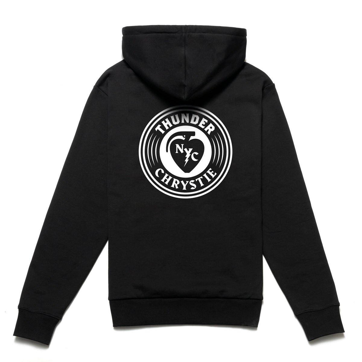 Metallic NYC Circle Logo Hoodie