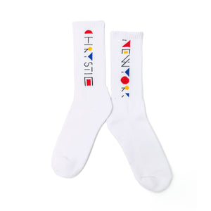 De Stijl Socks- WHITE