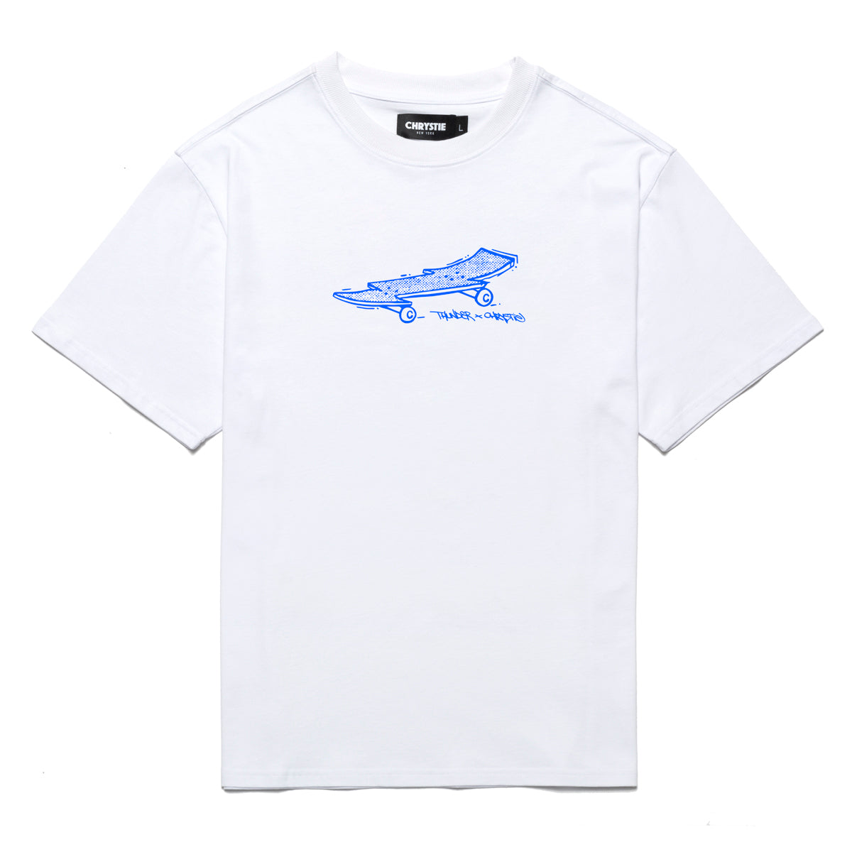 Load image into Gallery viewer, Chrystie x Thunder Bolt Board Tee WHITE