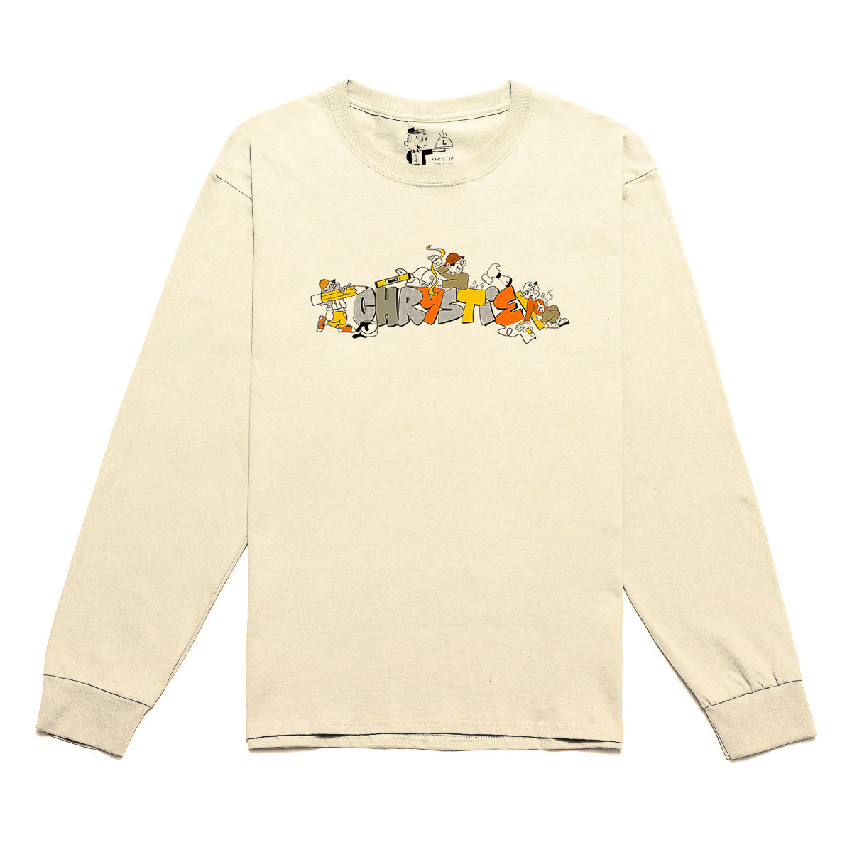 Load image into Gallery viewer, NYC Workers long sleeve shirt_Natural