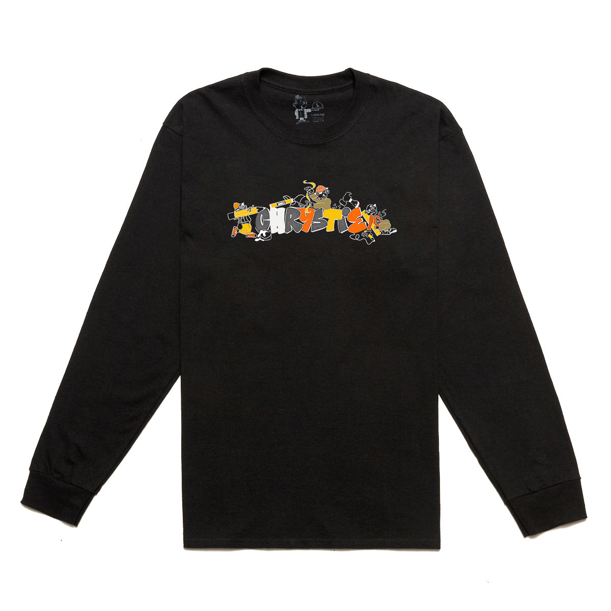 Load image into Gallery viewer, NYC Workers long sleeve shirt_Black