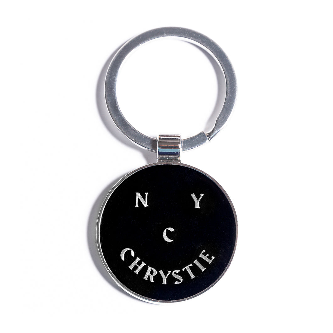 Chrystie Smile Logo Keychain