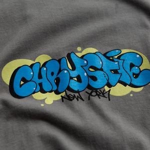 Bubble graffiti logo T-shirt / Charcoal