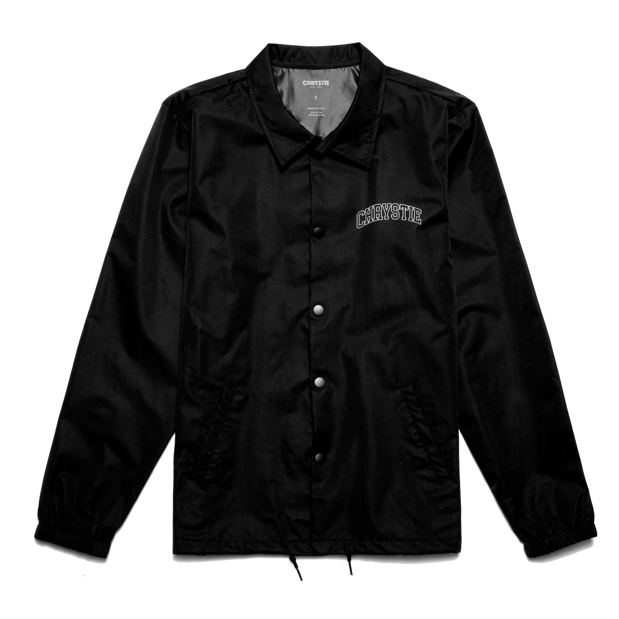 Load image into Gallery viewer, Collegiate Logo Coach Jacket BLACK