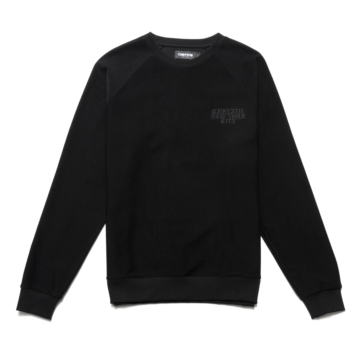 Load image into Gallery viewer, Reversed French Terry Crewneck BLACK