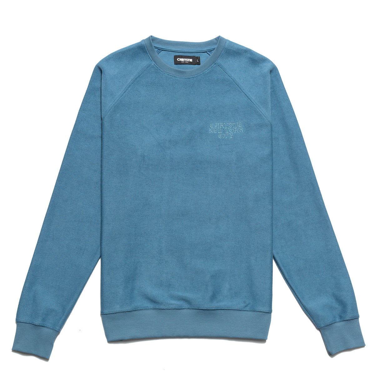 Load image into Gallery viewer, Reversed French Terry Crewneck STONE BLUE