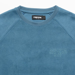 Reversed French Terry Crewneck STONE BLUE