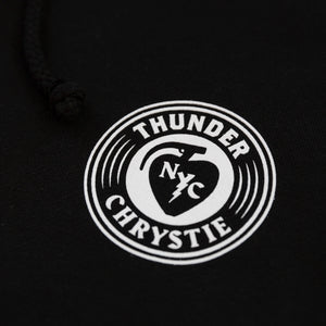 Chrystie x Thunder Circle Logo Hoody BLACK