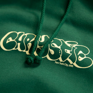 Bubble graffiti logo hoodie_Green
